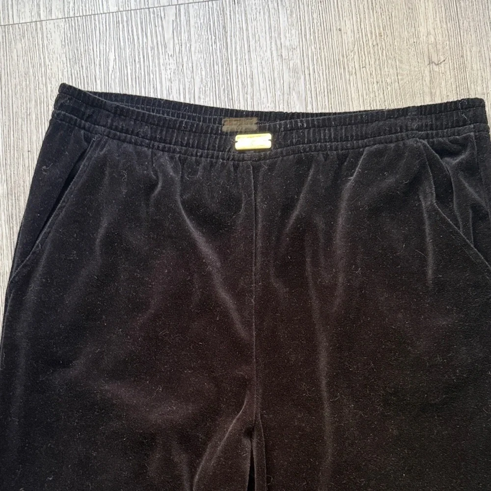 St. John Black Velvet Pants